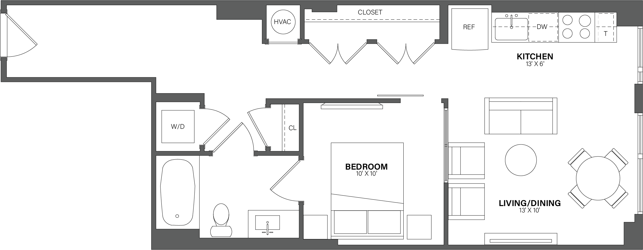 Floorplan image of apartment 0404